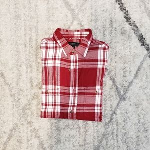 Red/White Button Down Flannel